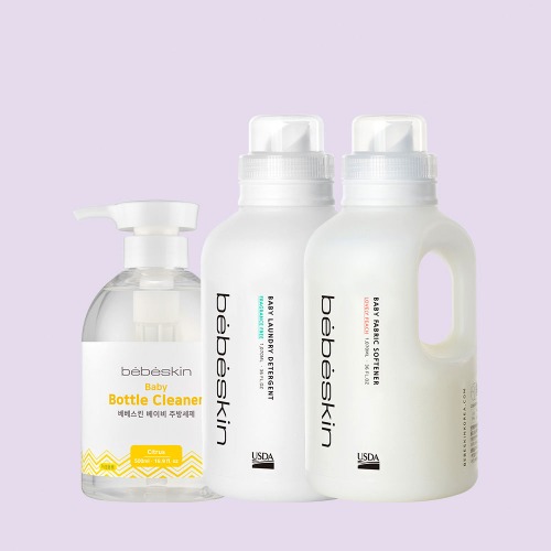선물 추천 베베스킨 3배고농축 섬유세제 유연제향선택 각1070ml 아기주방세제시트러스향 500ml