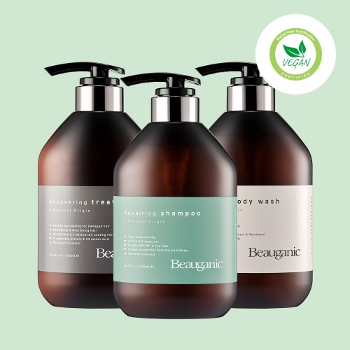 뷰가닉 3종 세트 샴푸트리트먼트바디워시 500ml 본품